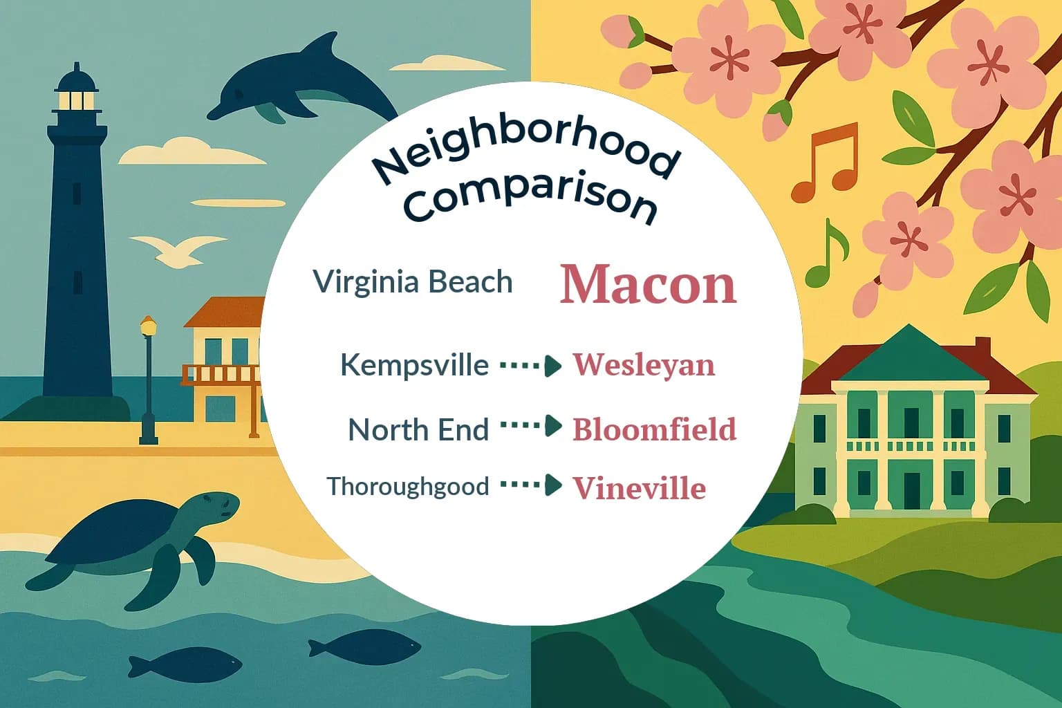 Virginia Beach vs Macon Neighborhood Comparison