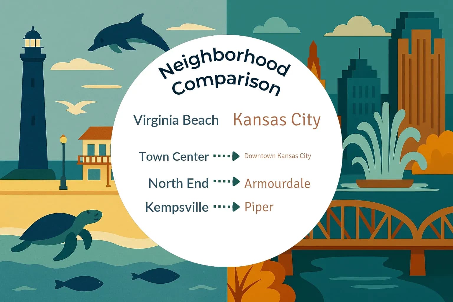 Virginia Beach vs Kansas City Neighborhood Comparison