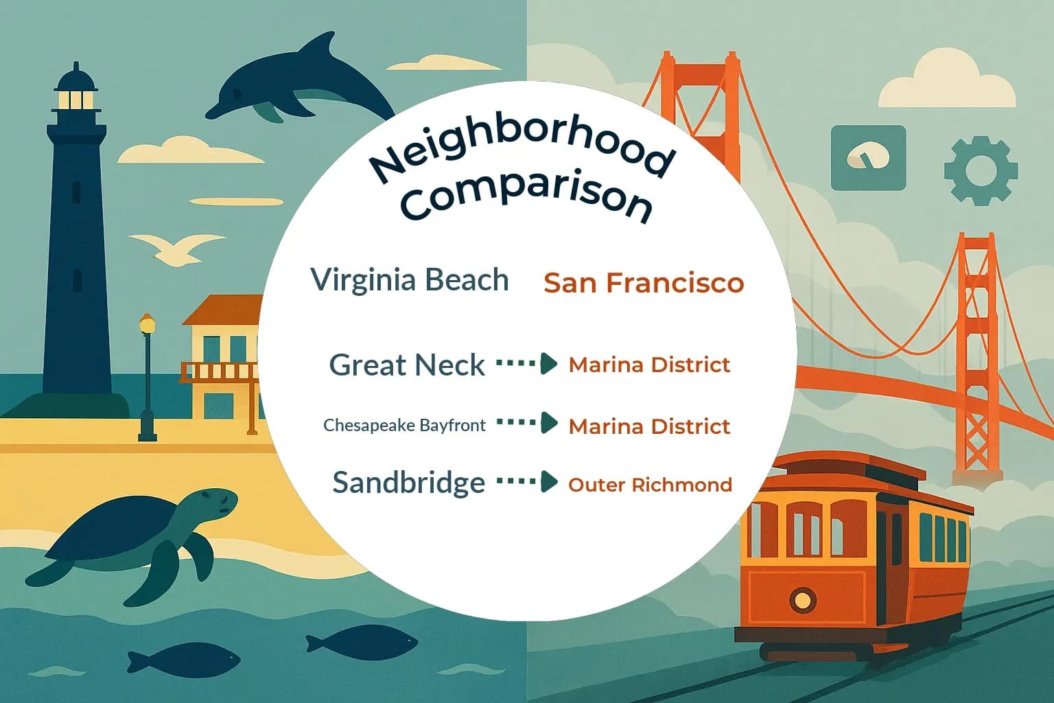 Virginia Beach vs San Francisco Neighborhood Comparison