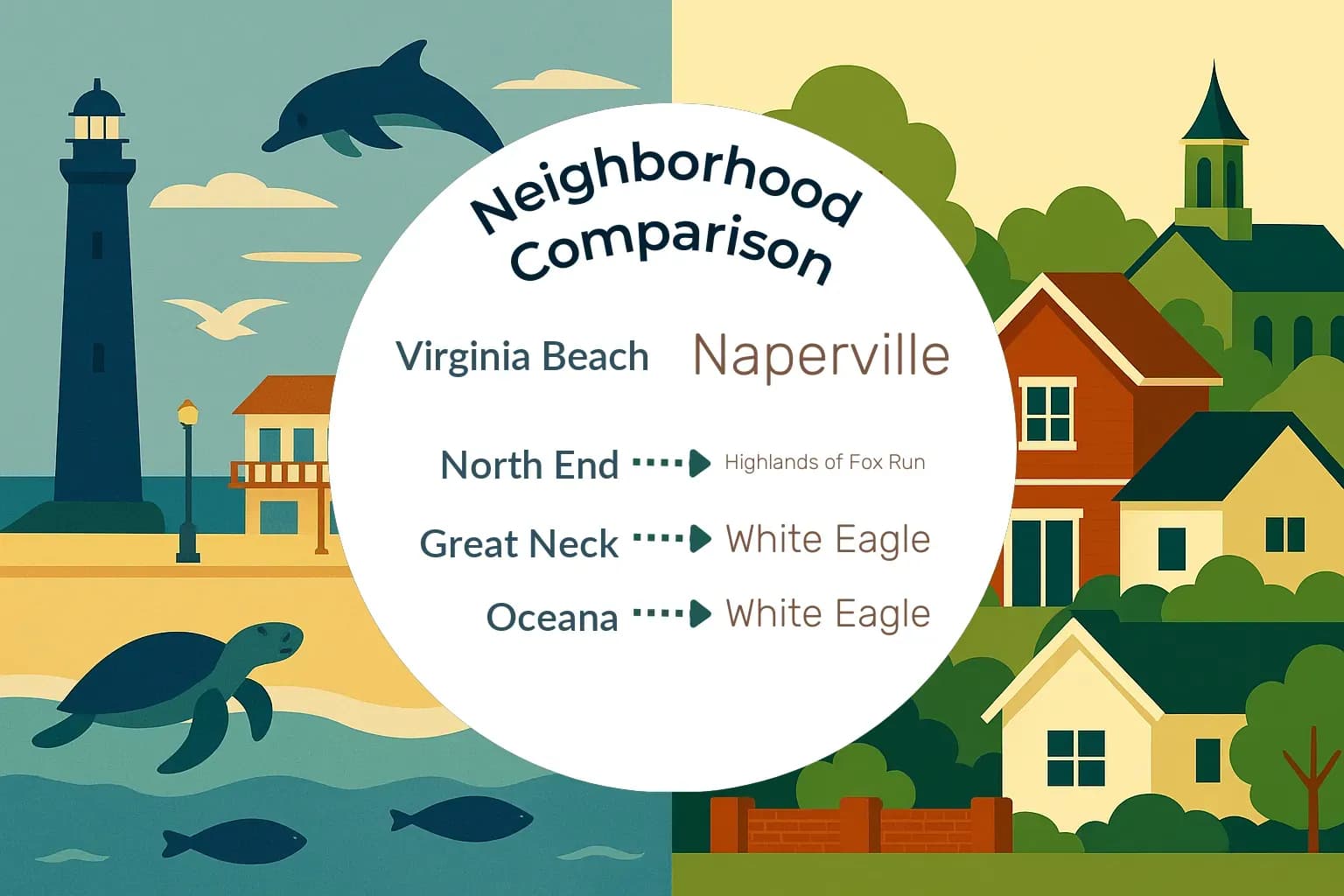 Virginia Beach vs Naperville Neighborhood Comparison