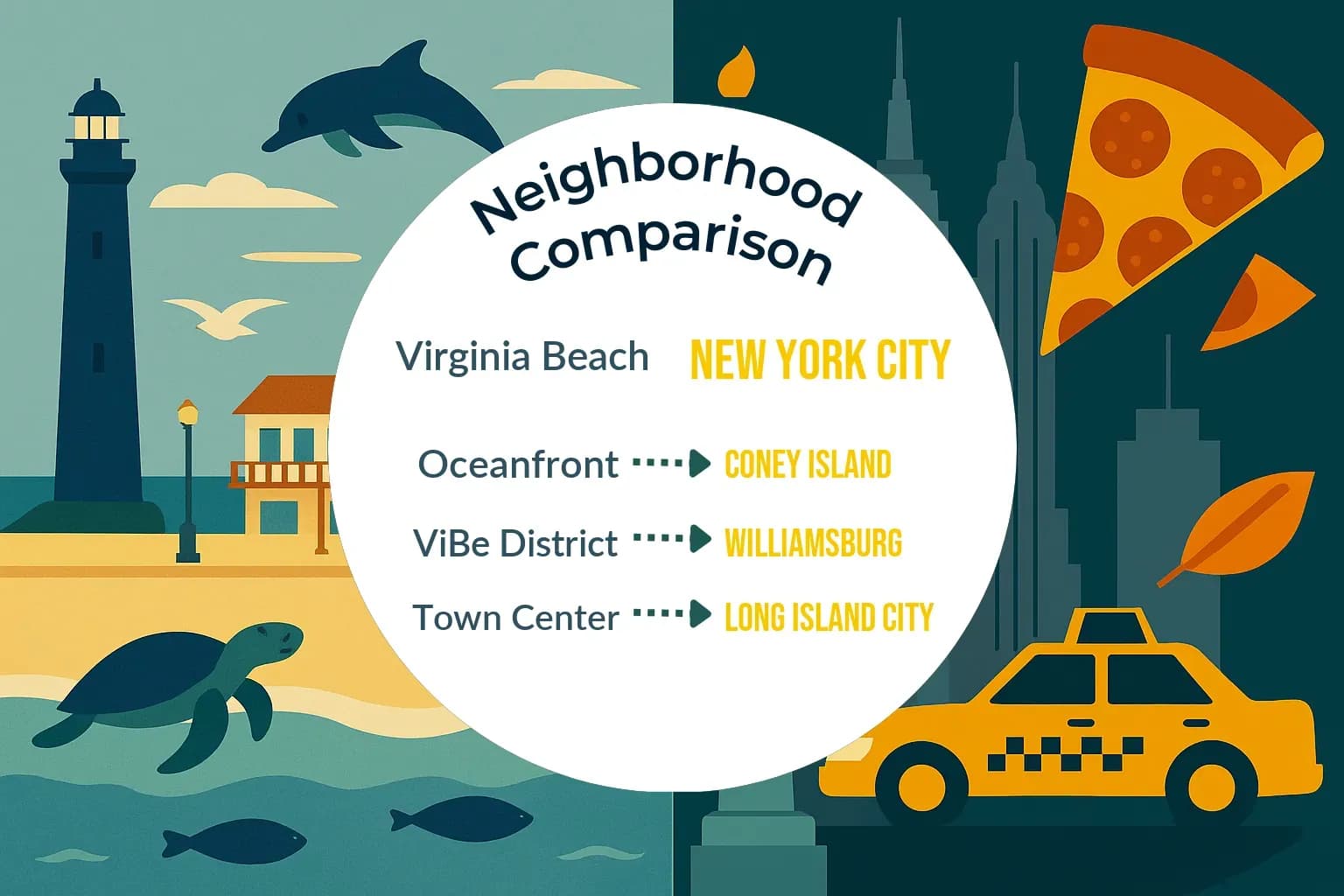 Virginia Beach vs New York City Neighborhood Comparison