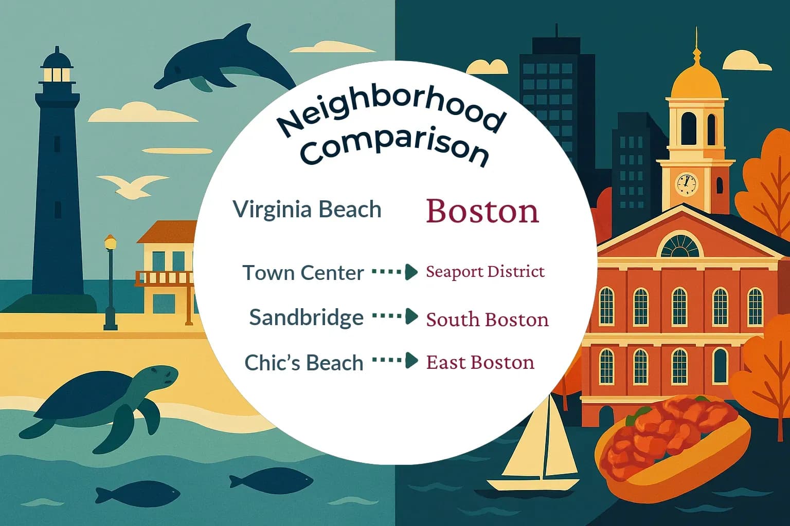 Virginia Beach vs Boston Neighborhood Comparison