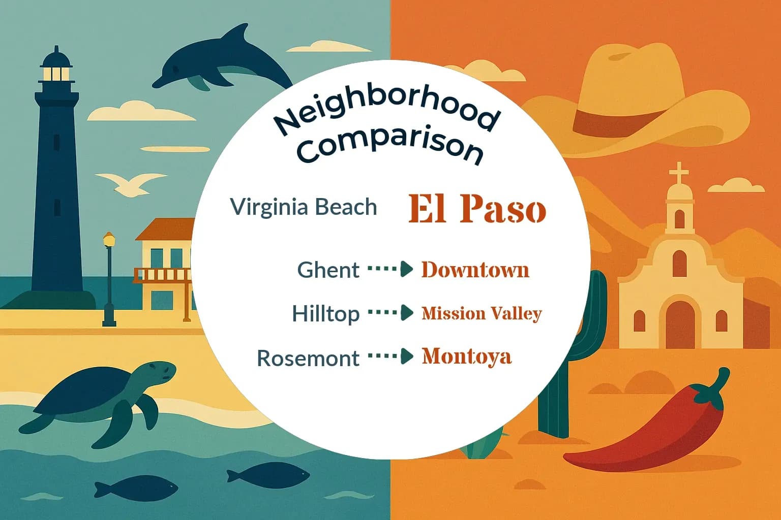 Virginia Beach vs El Paso Neighborhood Comparison