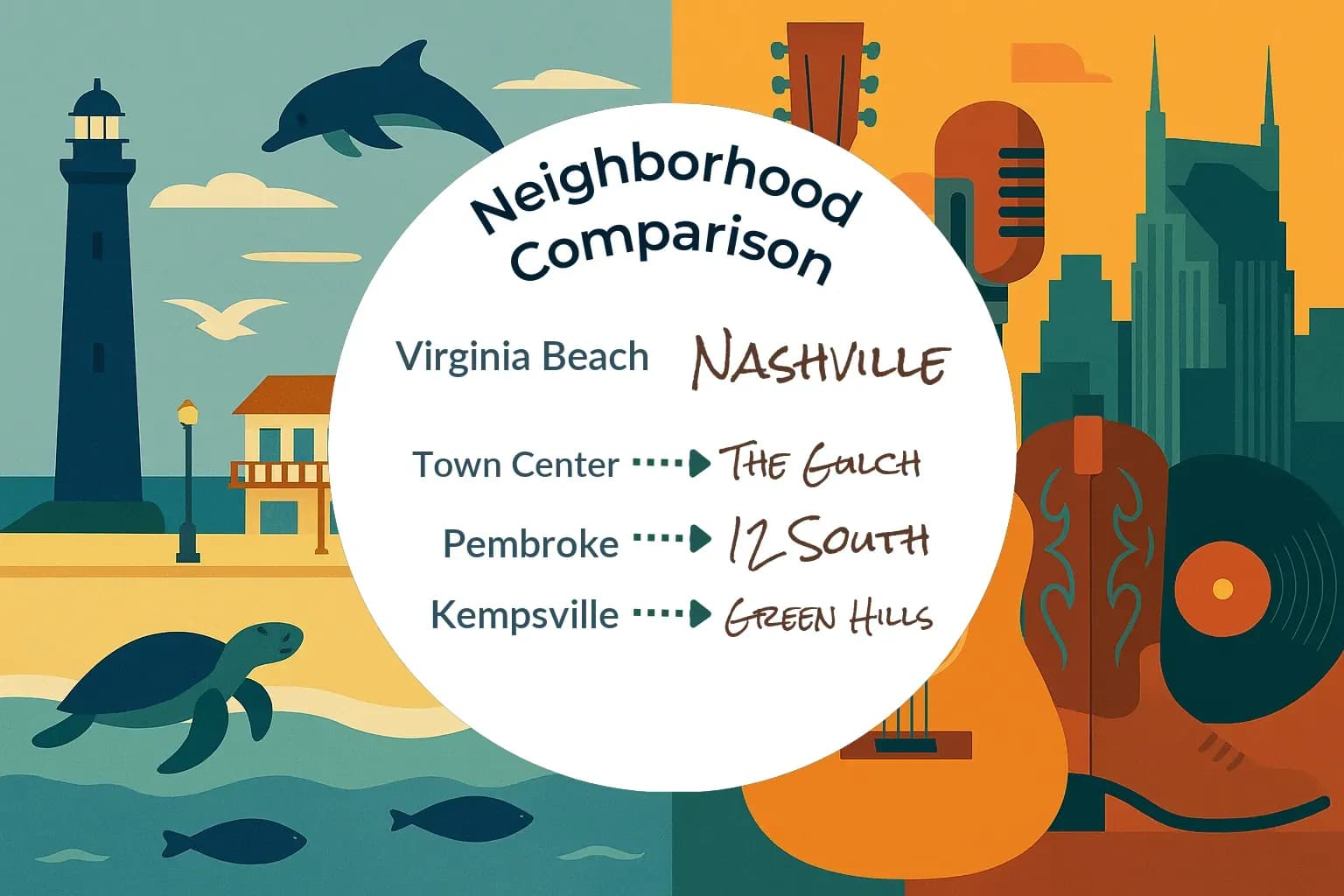 Virginia Beach vs Nashville Neighborhood Comparison