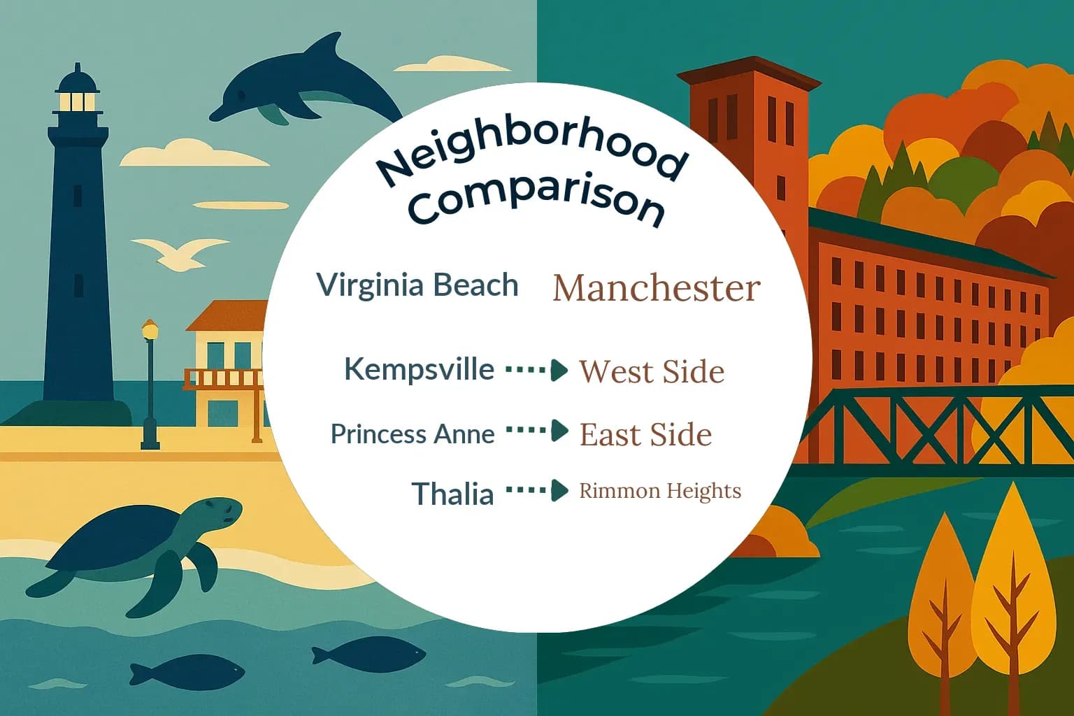 Virginia Beach vs Manchester Neighborhood Comparison