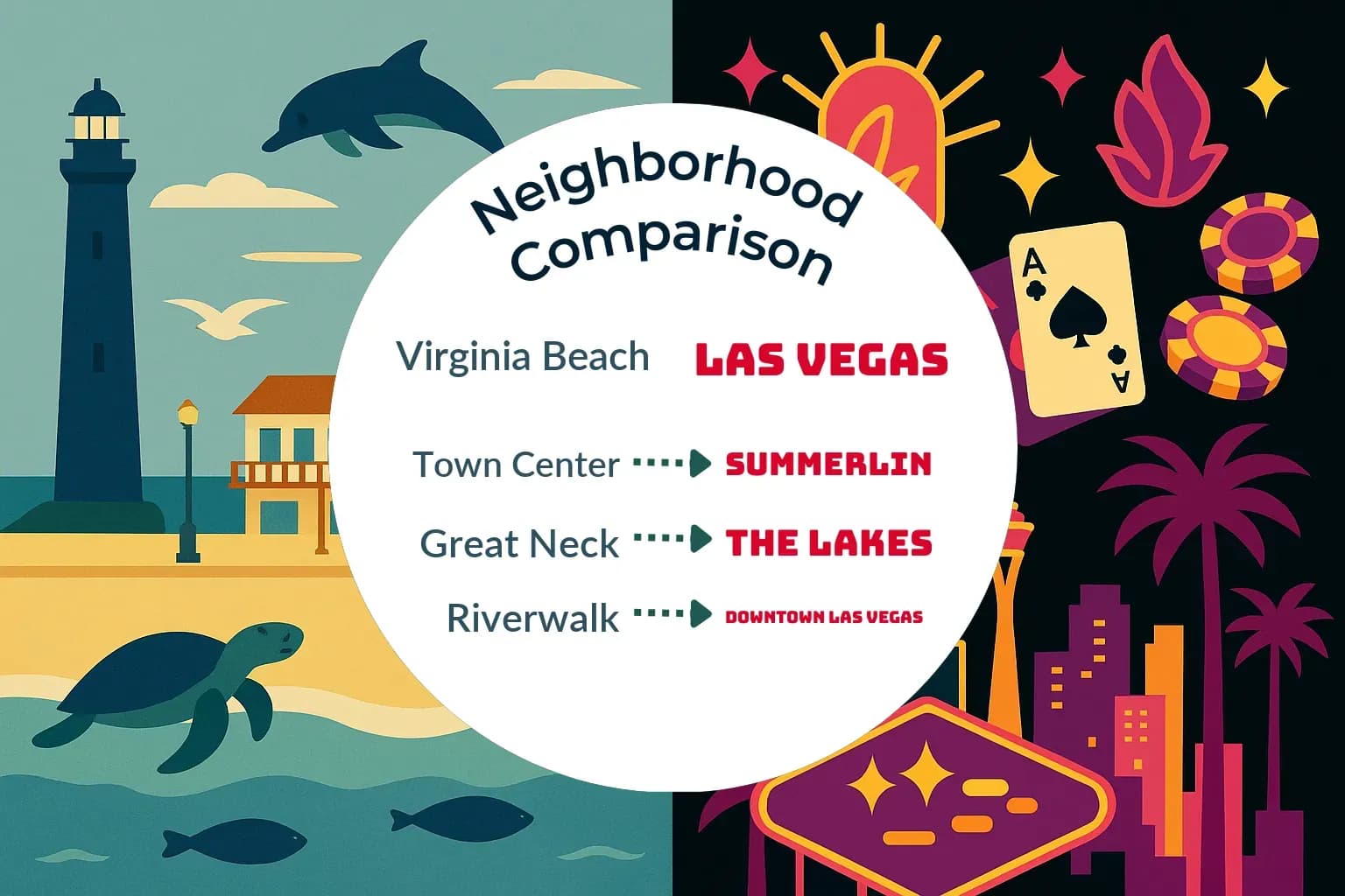 Virginia Beach vs Las Vegas Neighborhood Comparison