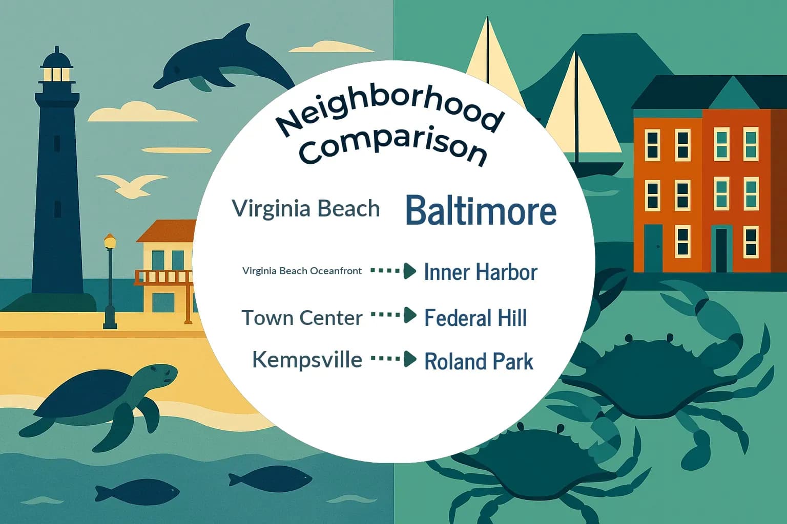 Virginia Beach vs Baltimore Neighborhood Comparison