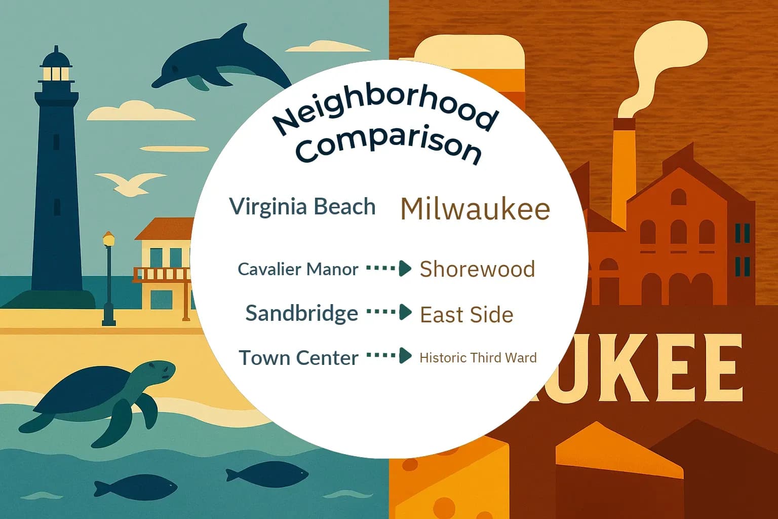 Virginia Beach vs Milwaukee Neighborhood Comparison