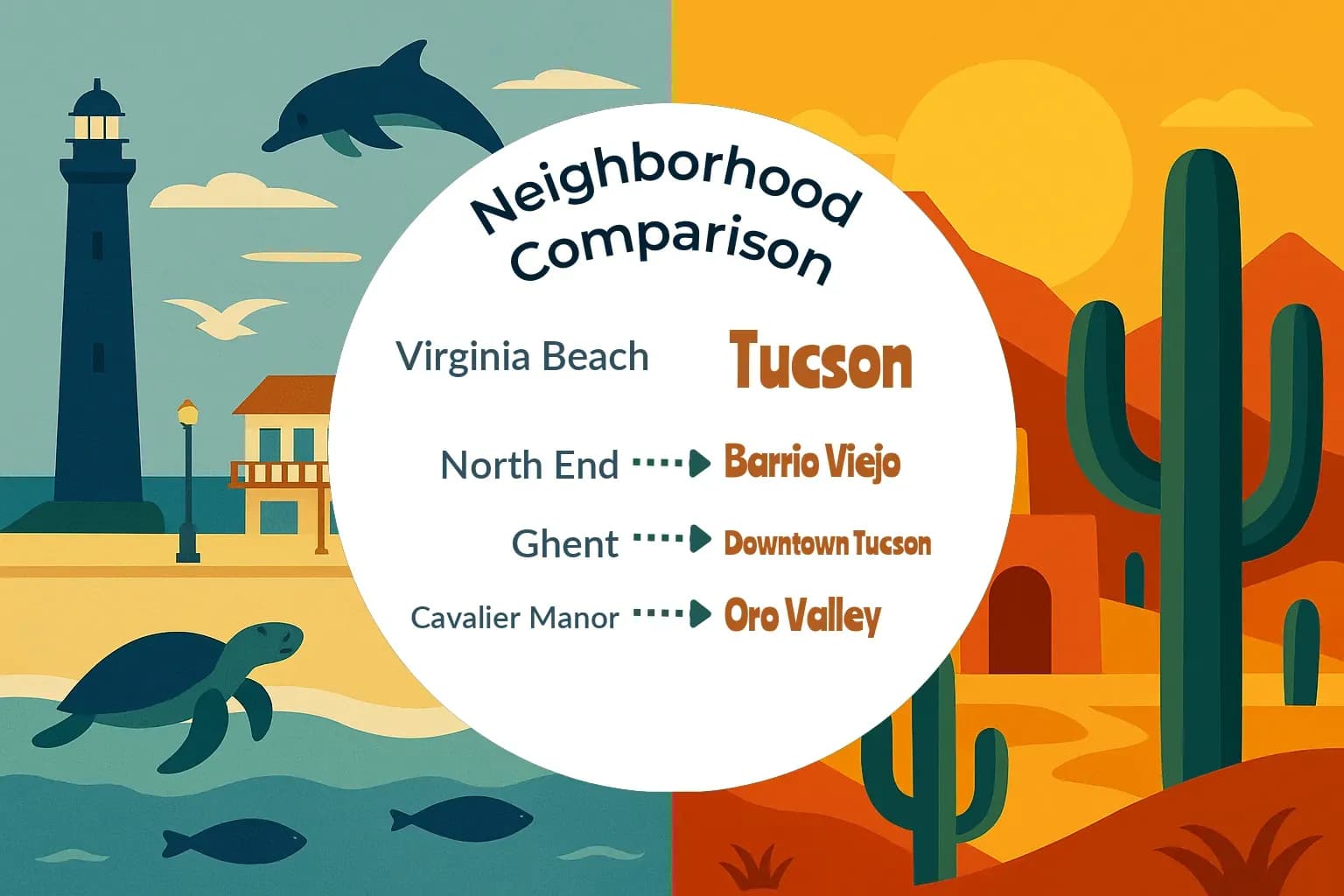Virginia Beach vs Tucson Neighborhood Comparison