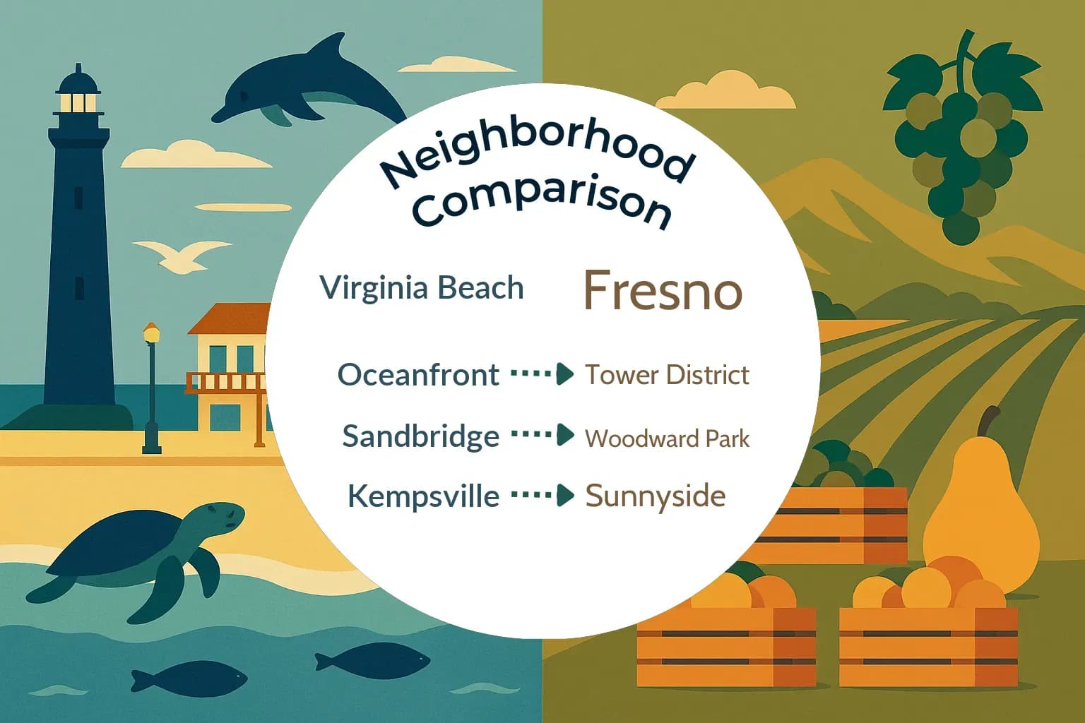 Virginia Beach vs Fresno Neighborhood Comparison