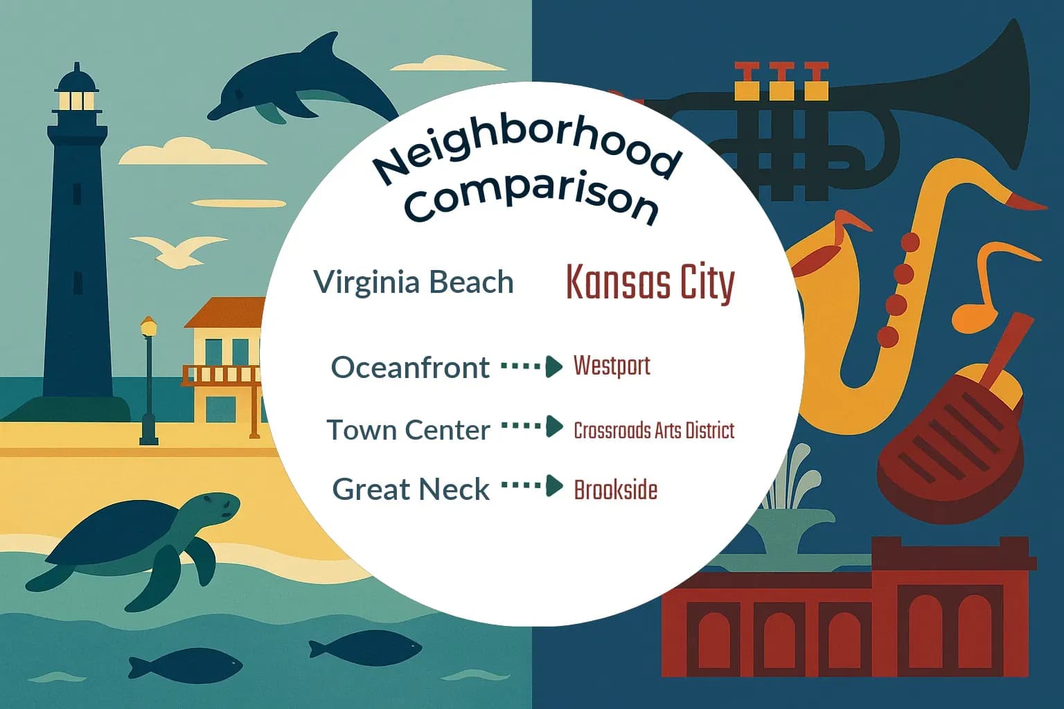 Virginia Beach vs Kansas City Neighborhood Comparison