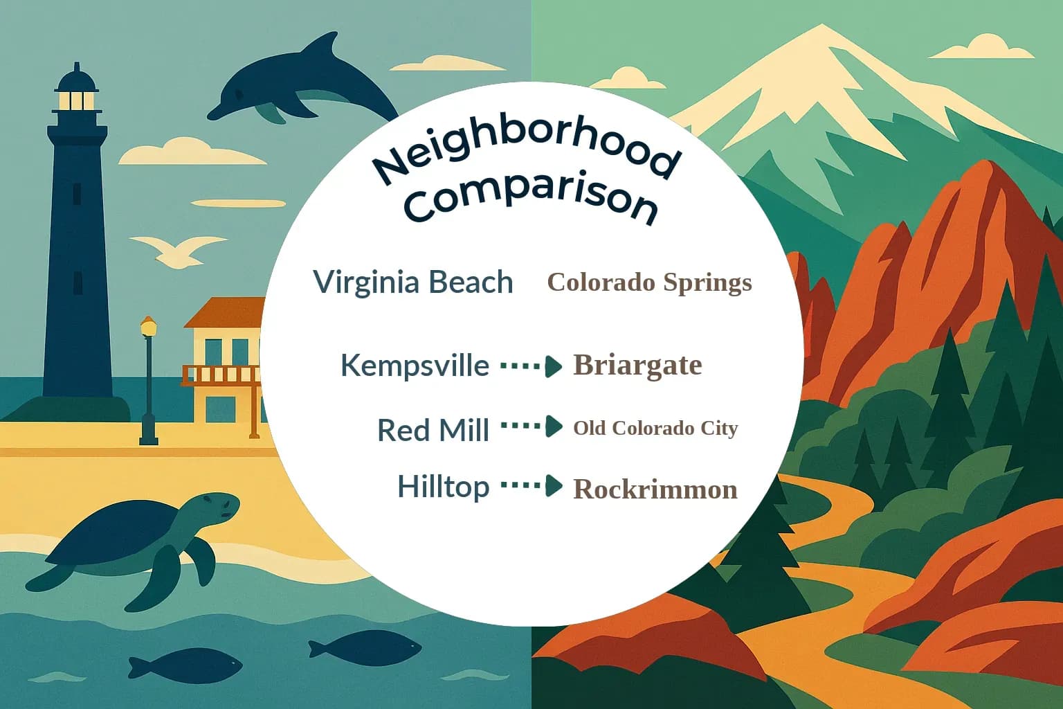 Virginia Beach vs Colorado Springs Neighborhood Comparison