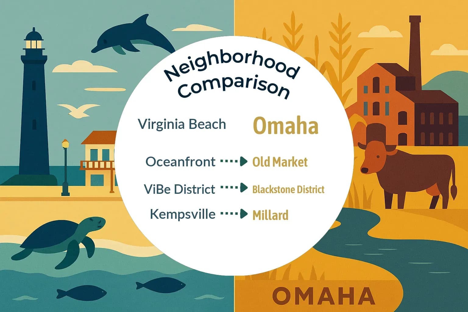 Virginia Beach vs Omaha Neighborhood Comparison