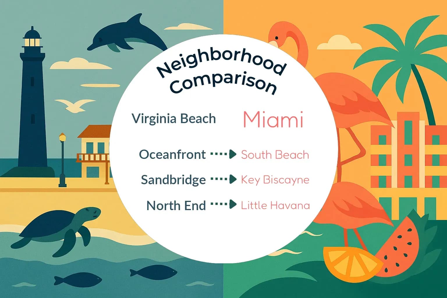 Virginia Beach vs Miami Neighborhood Comparison