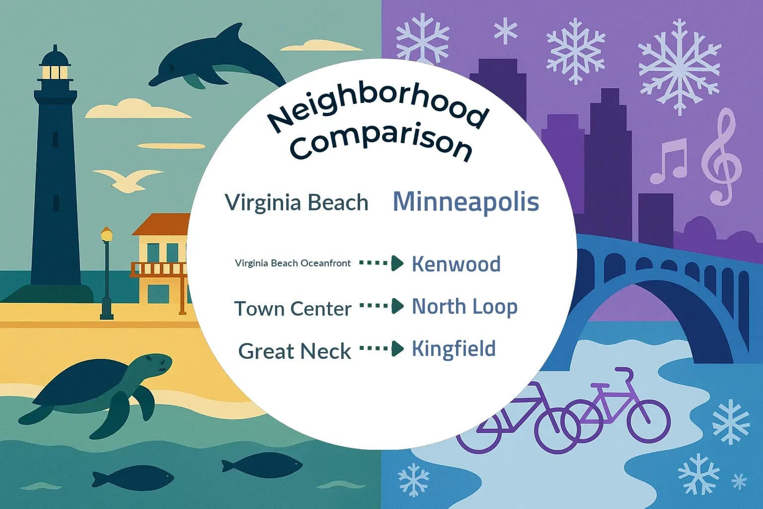 Virginia Beach vs Minneapolis Neighborhood Comparison
