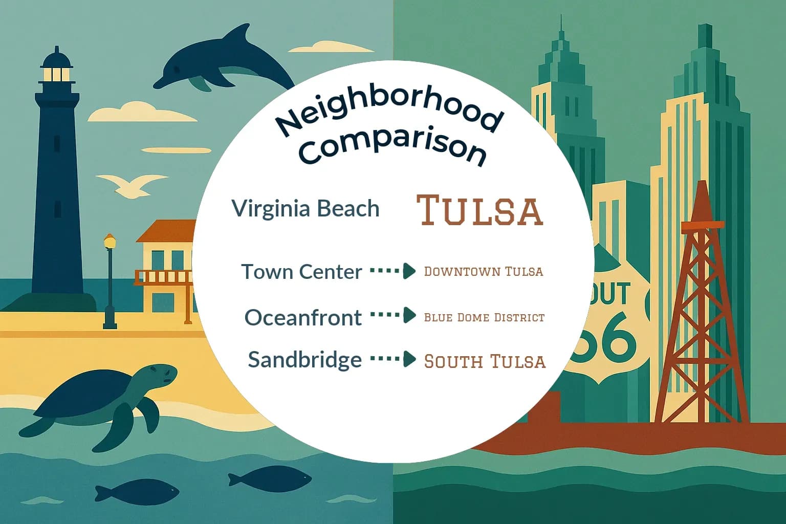 Virginia Beach vs Tulsa Neighborhood Comparison