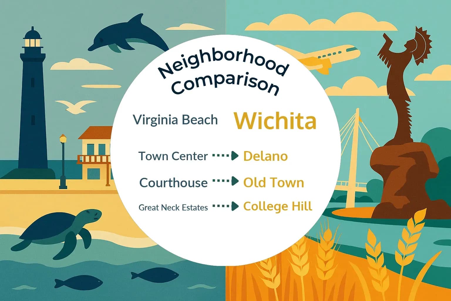 Virginia Beach vs Wichita Neighborhood Comparison