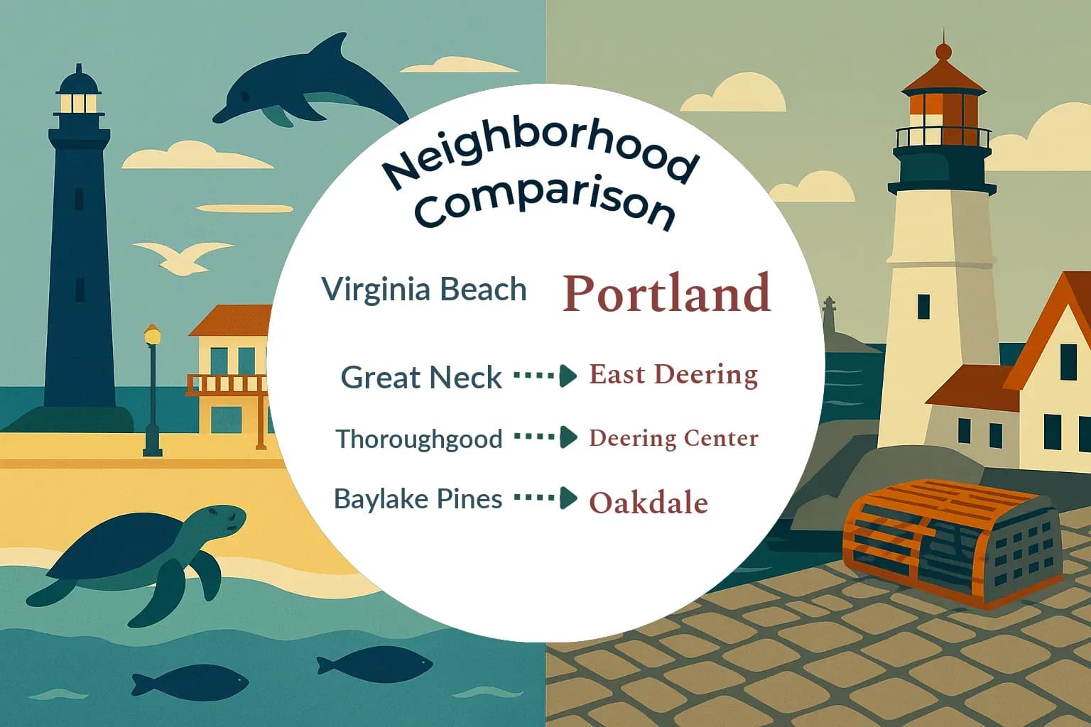 Virginia Beach vs Portland Neighborhood Comparison