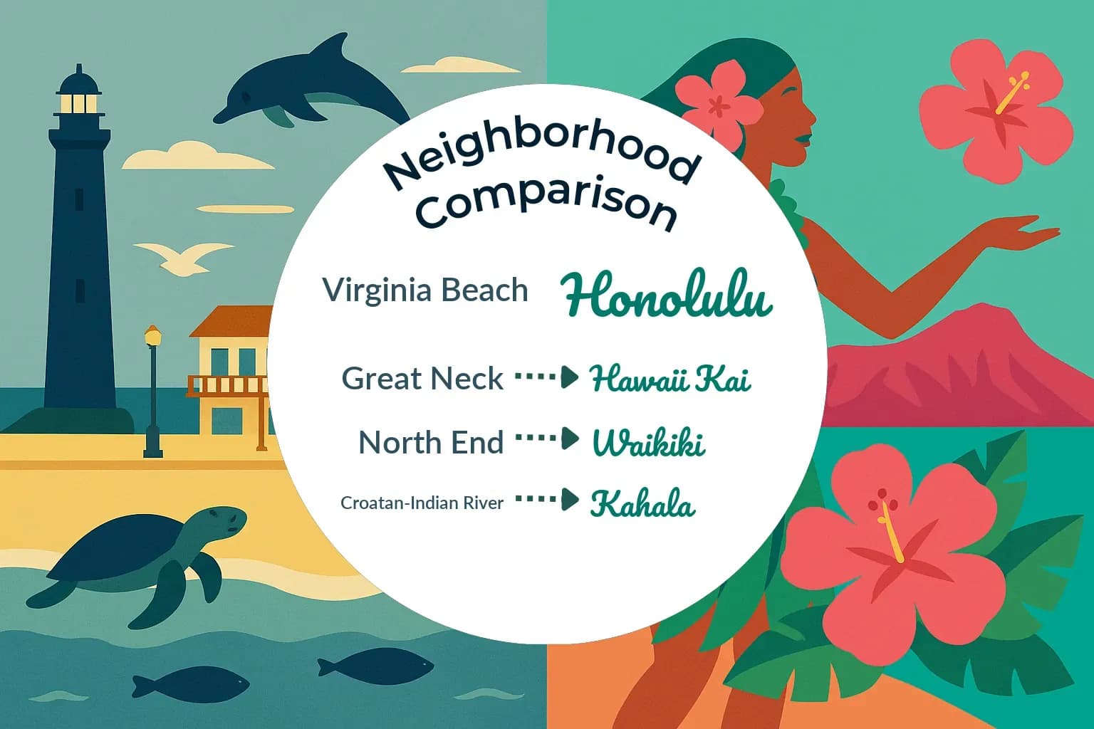 Virginia Beach vs Honolulu Neighborhood Comparison