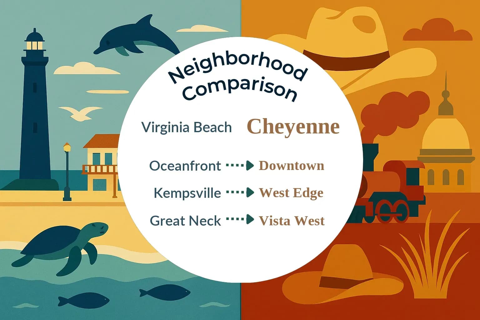 Virginia Beach vs Cheyenne Neighborhood Comparison