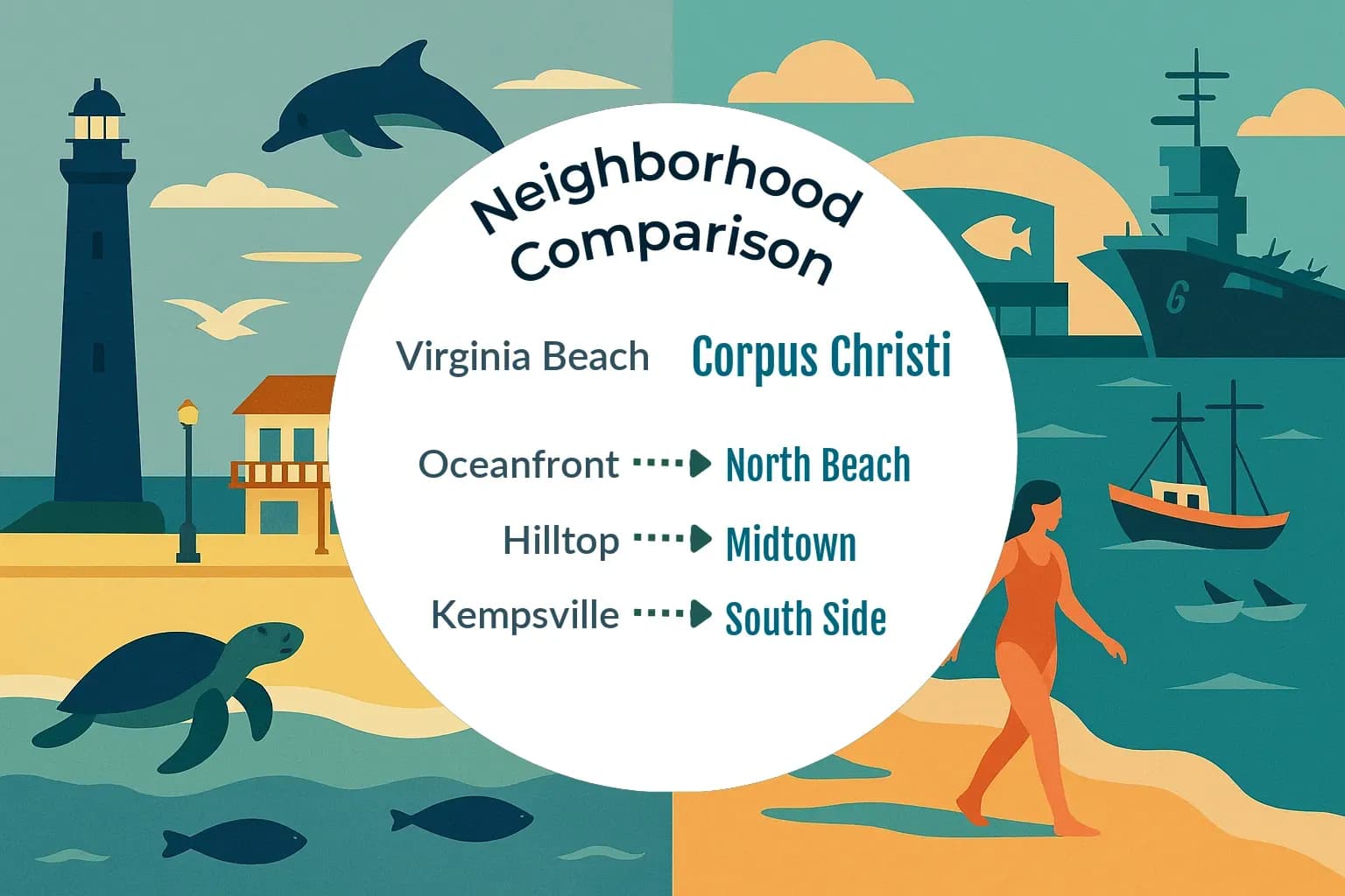Virginia Beach vs Corpus Christi Neighborhood Comparison