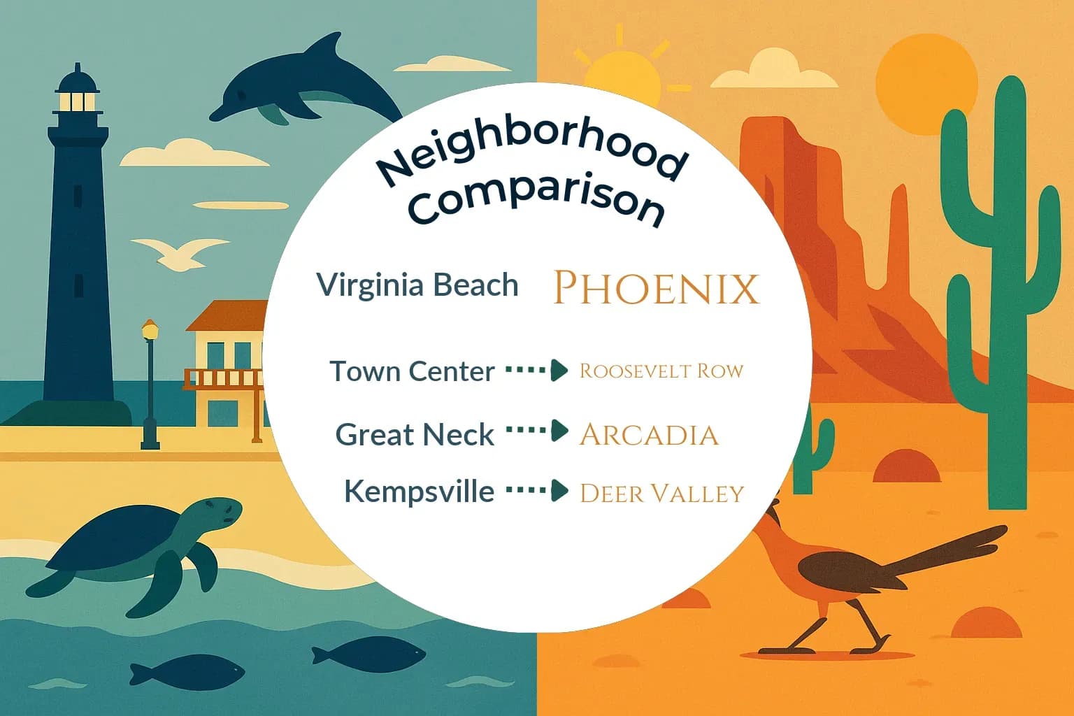 Virginia Beach vs Phoenix Neighborhood Comparison