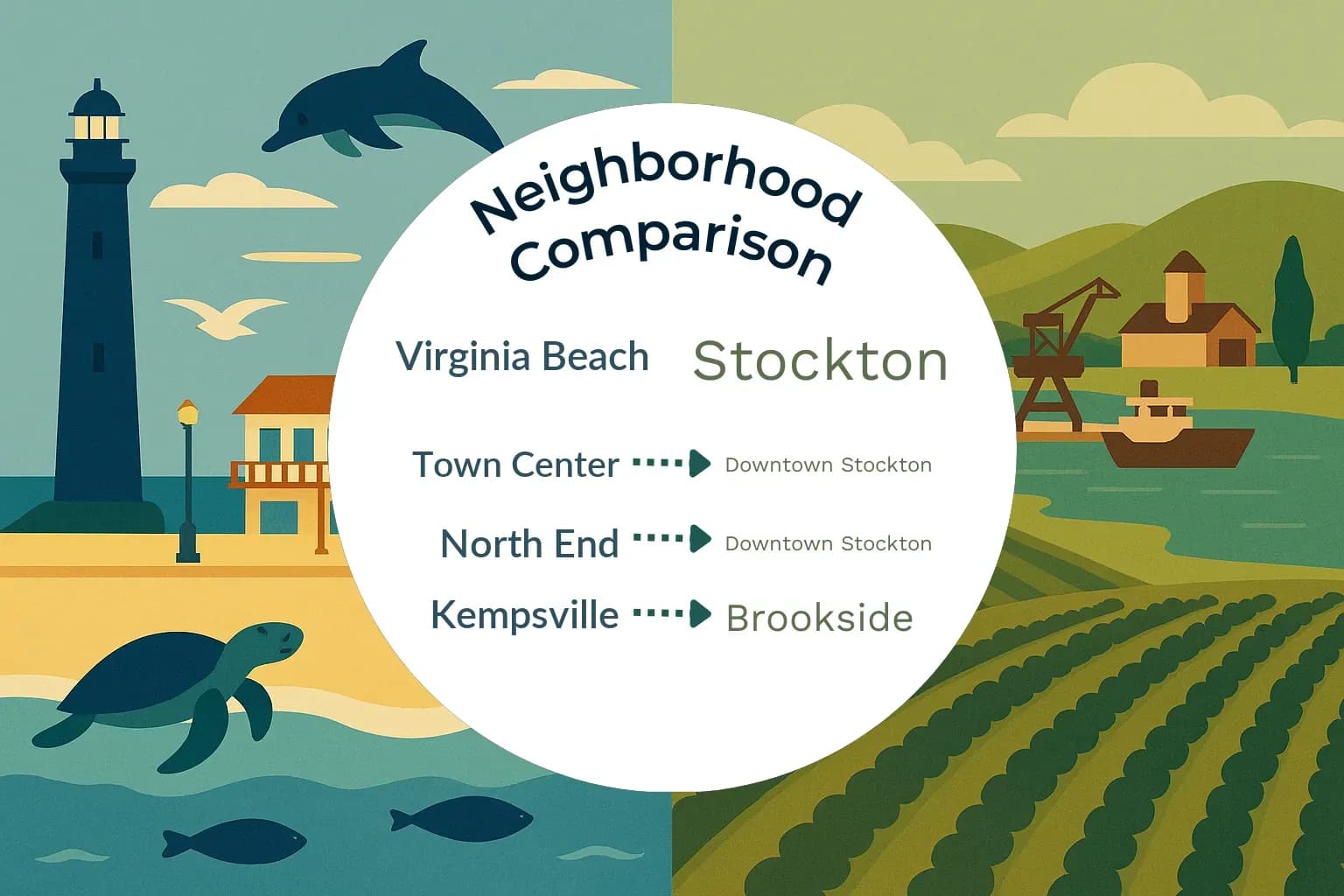 Virginia Beach vs Stockton Neighborhood Comparison