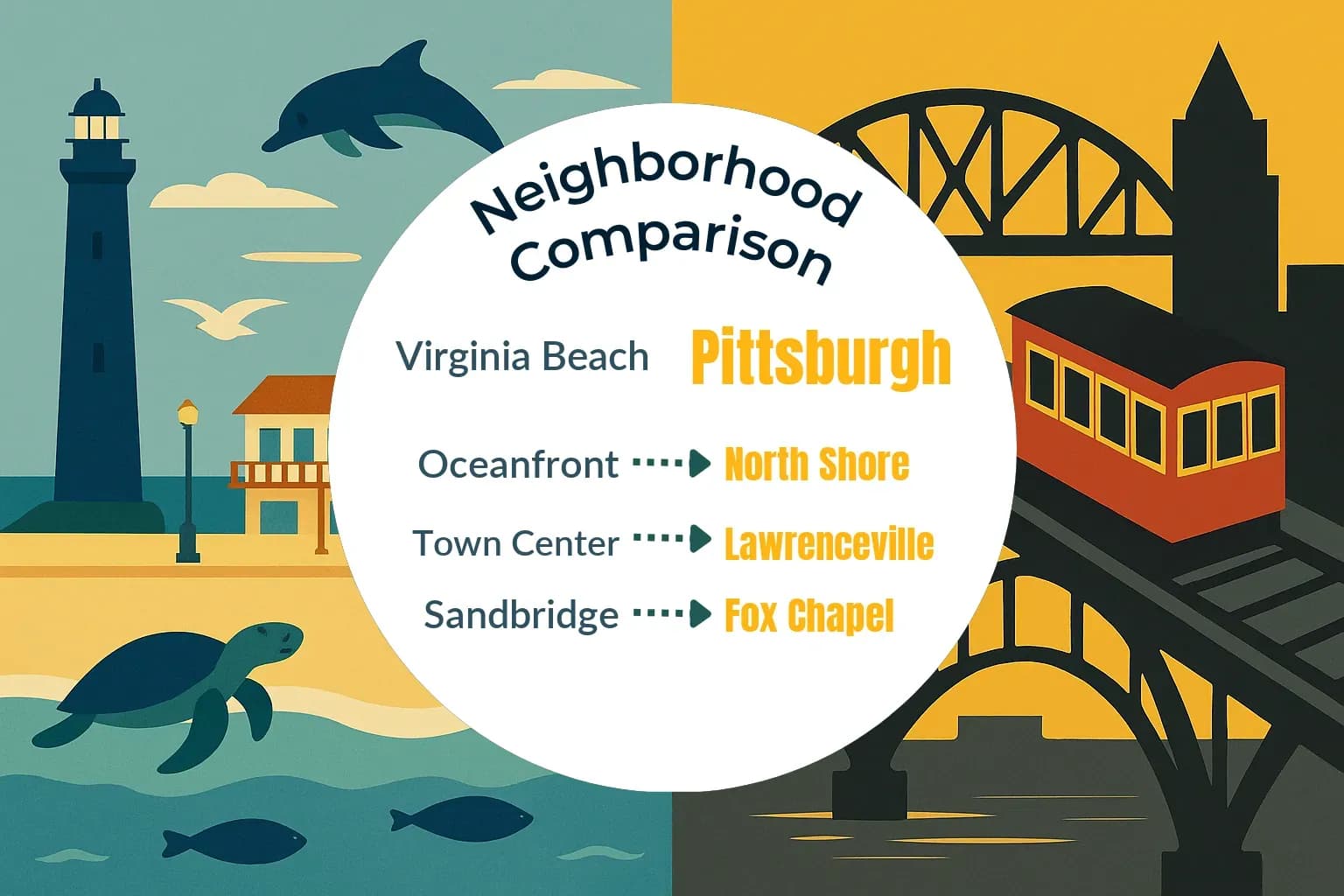 Virginia Beach vs Pittsburgh Neighborhood Comparison