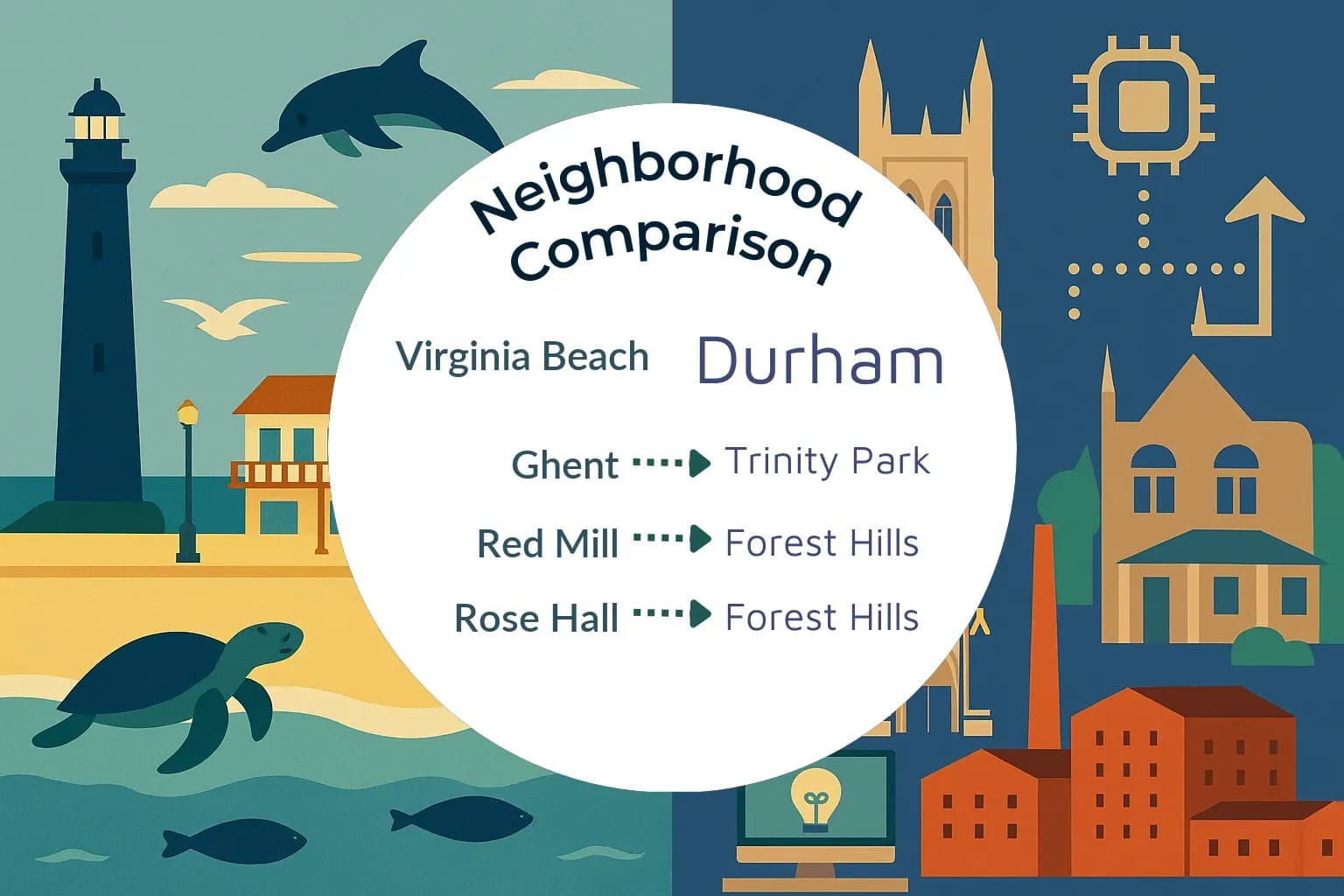 Virginia Beach vs Durham Neighborhood Comparison