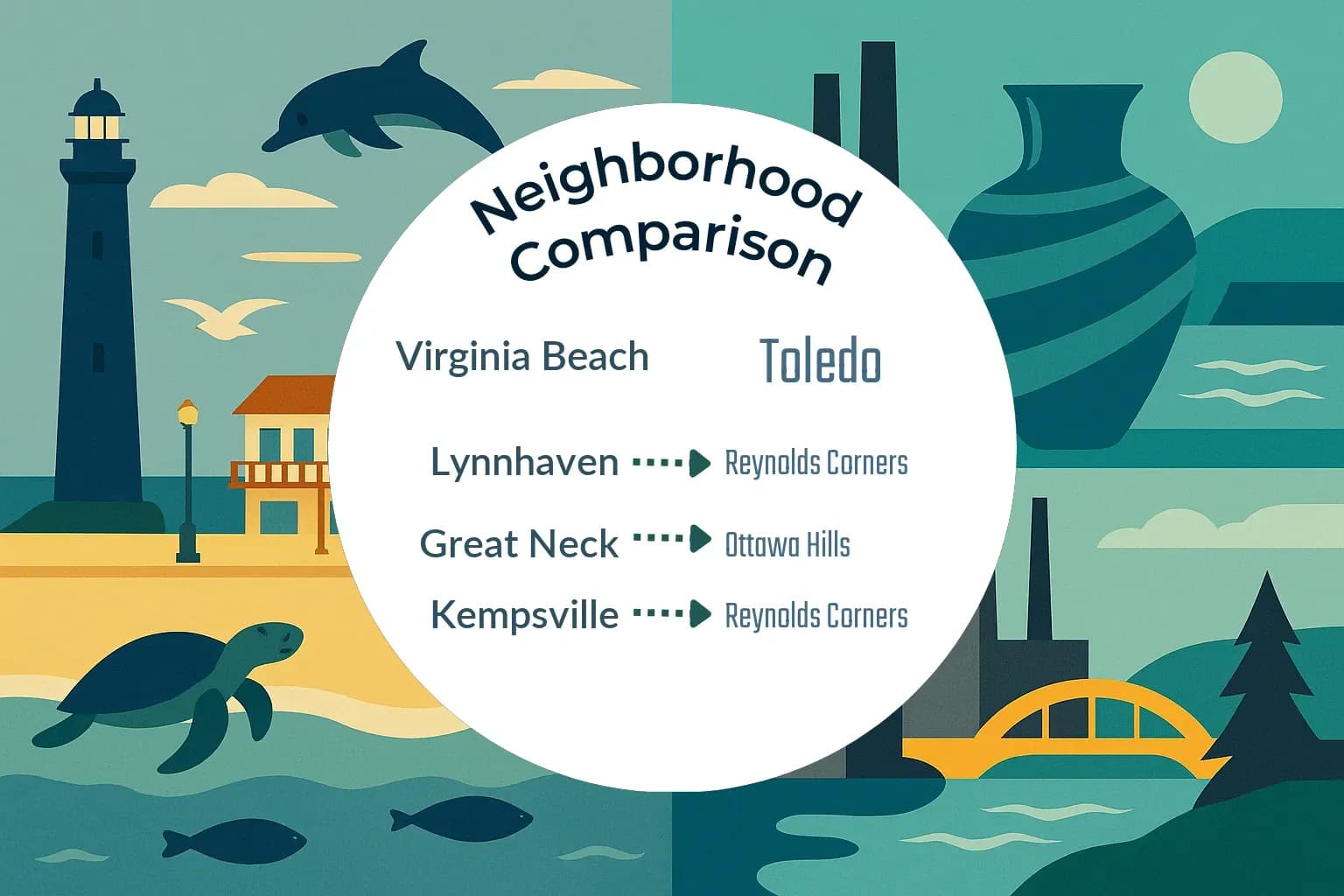 Virginia Beach vs Toledo Neighborhood Comparison