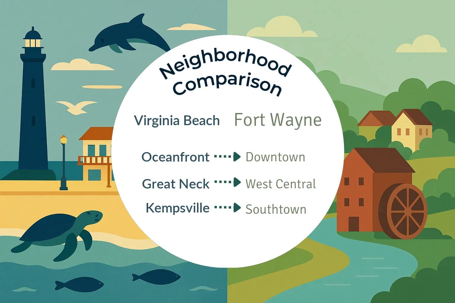 Virginia Beach vs Fort Wayne Neighborhood Comparison