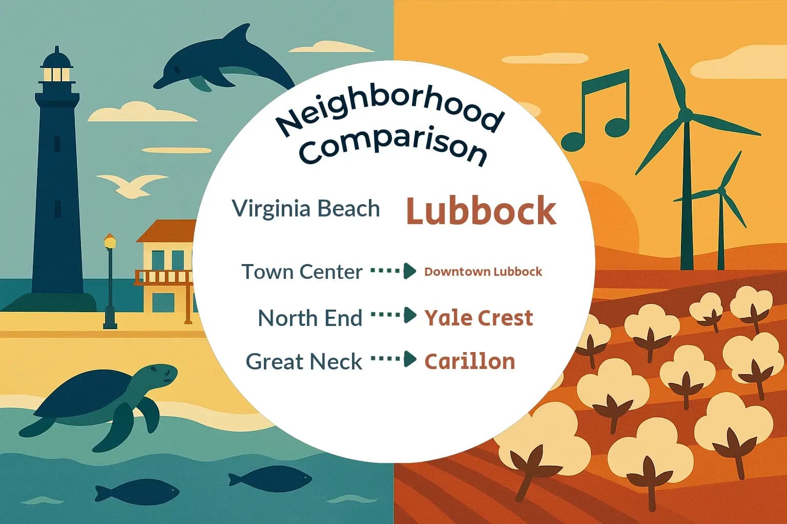 Virginia Beach vs Lubbock Neighborhood Comparison