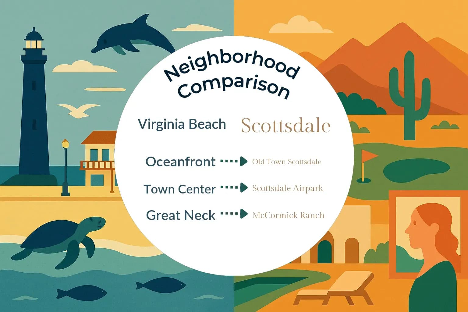 Virginia Beach vs Scottsdale Neighborhood Comparison