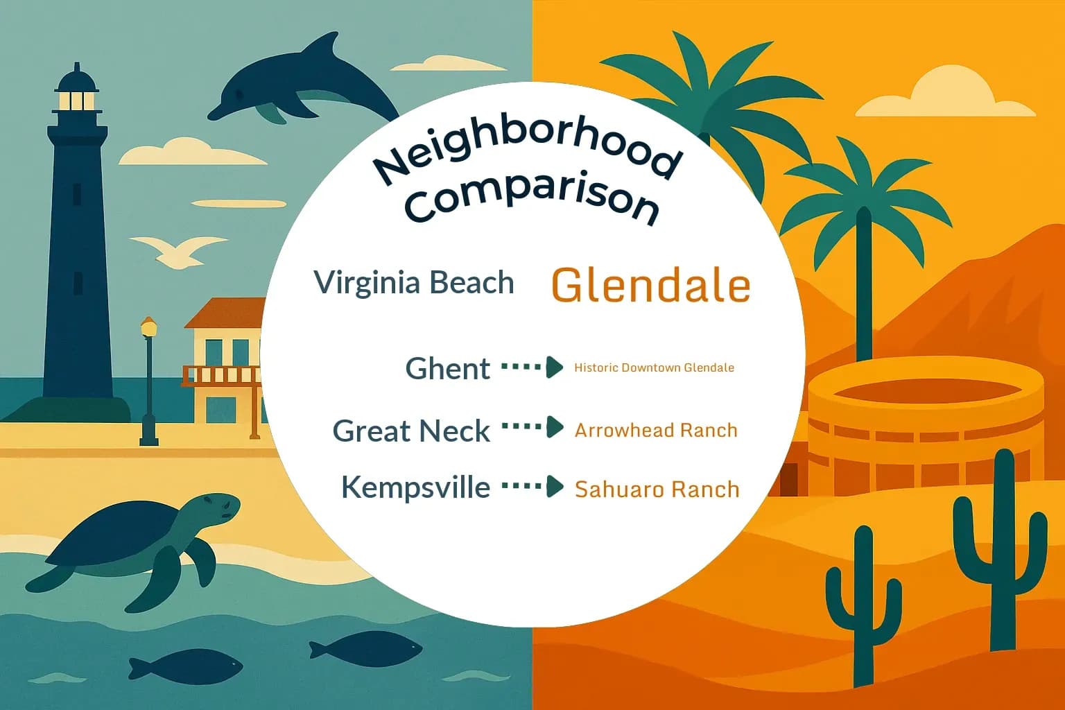 Virginia Beach vs Glendale Neighborhood Comparison
