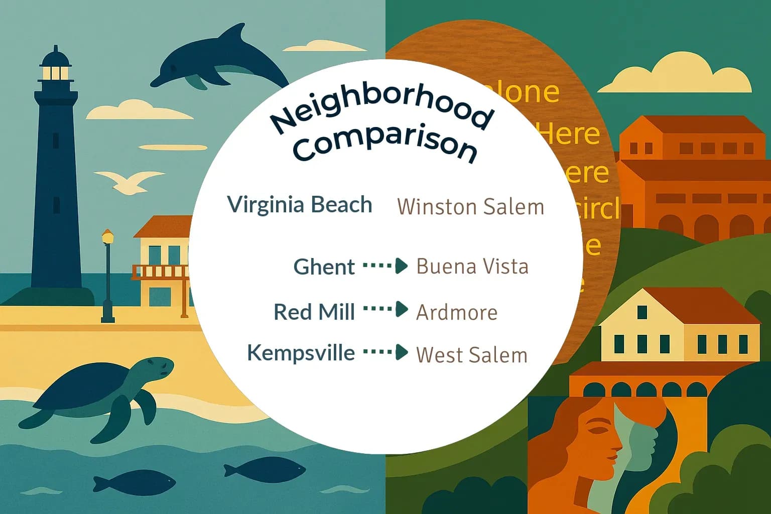 Virginia Beach vs Winston Salem Neighborhood Comparison