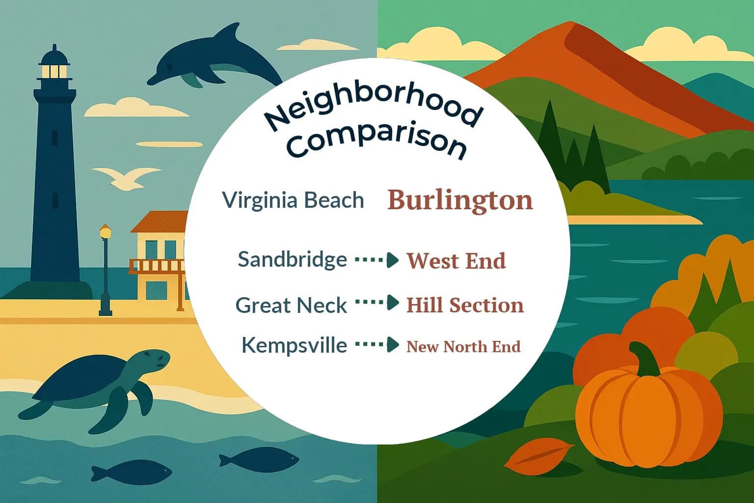 Virginia Beach vs Burlington Neighborhood Comparison