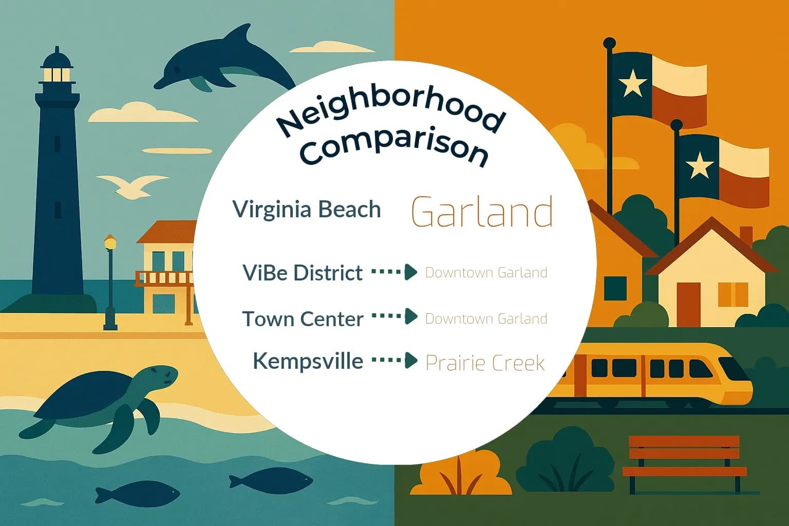 Virginia Beach vs Garland Neighborhood Comparison
