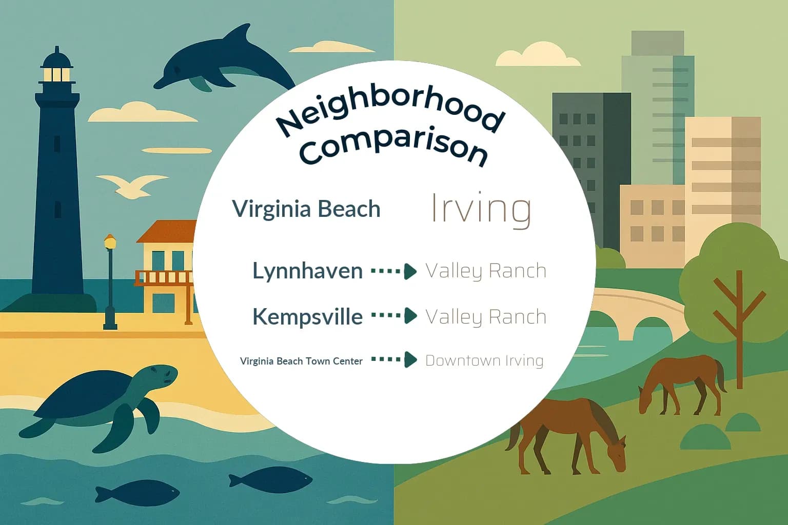 Virginia Beach vs Irving Neighborhood Comparison