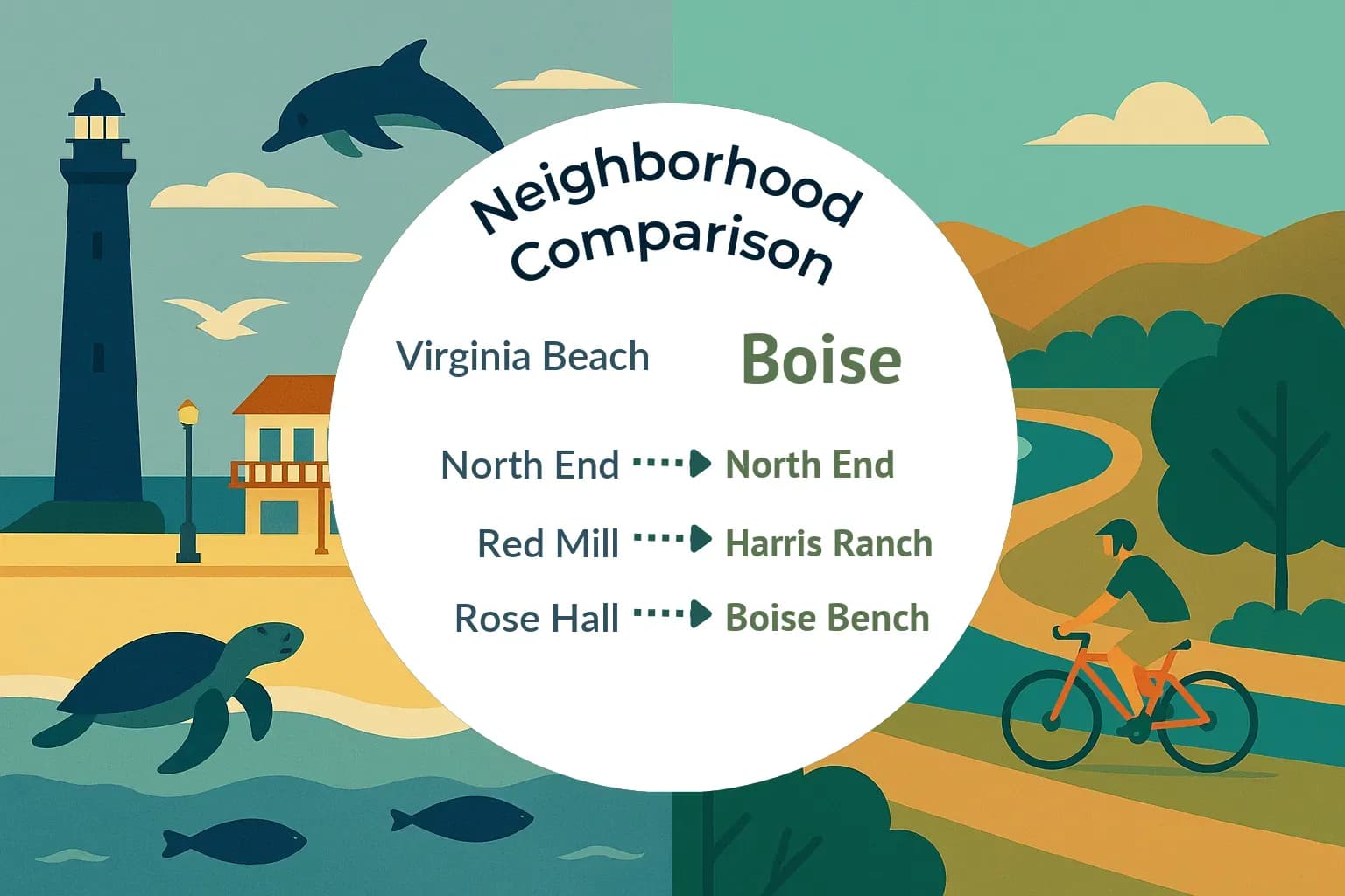 Virginia Beach vs Boise Neighborhood Comparison
