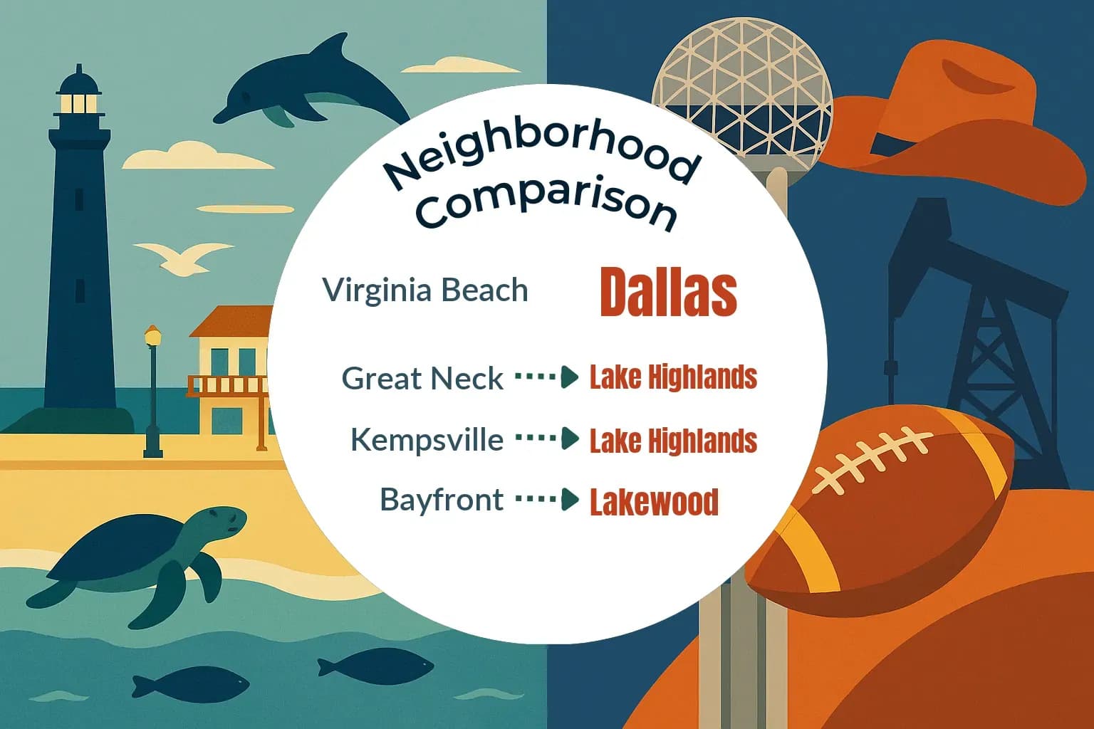 Virginia Beach vs Dallas Neighborhood Comparison