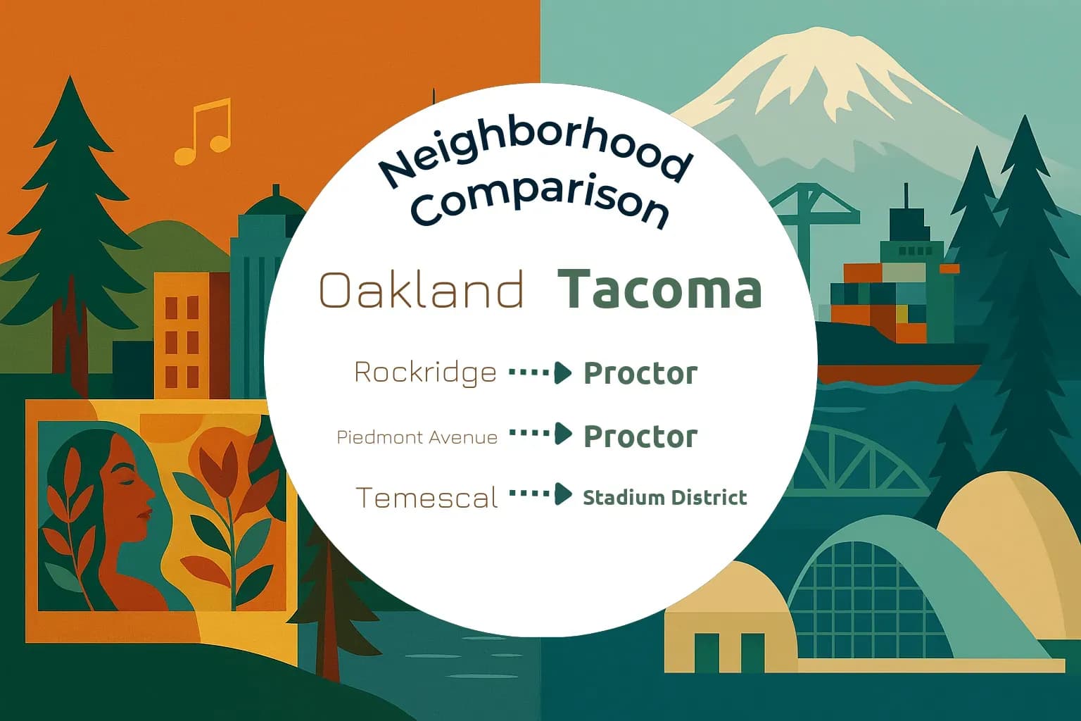 Oakland vs Tacoma Neighborhood Comparison