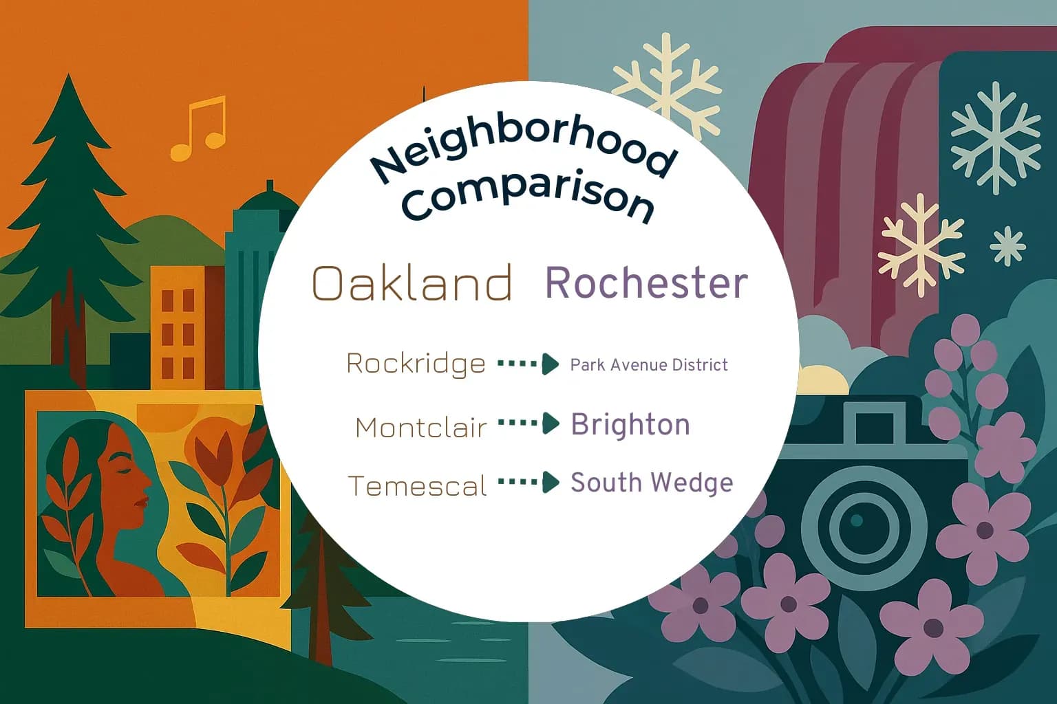 Oakland vs Rochester Neighborhood Comparison