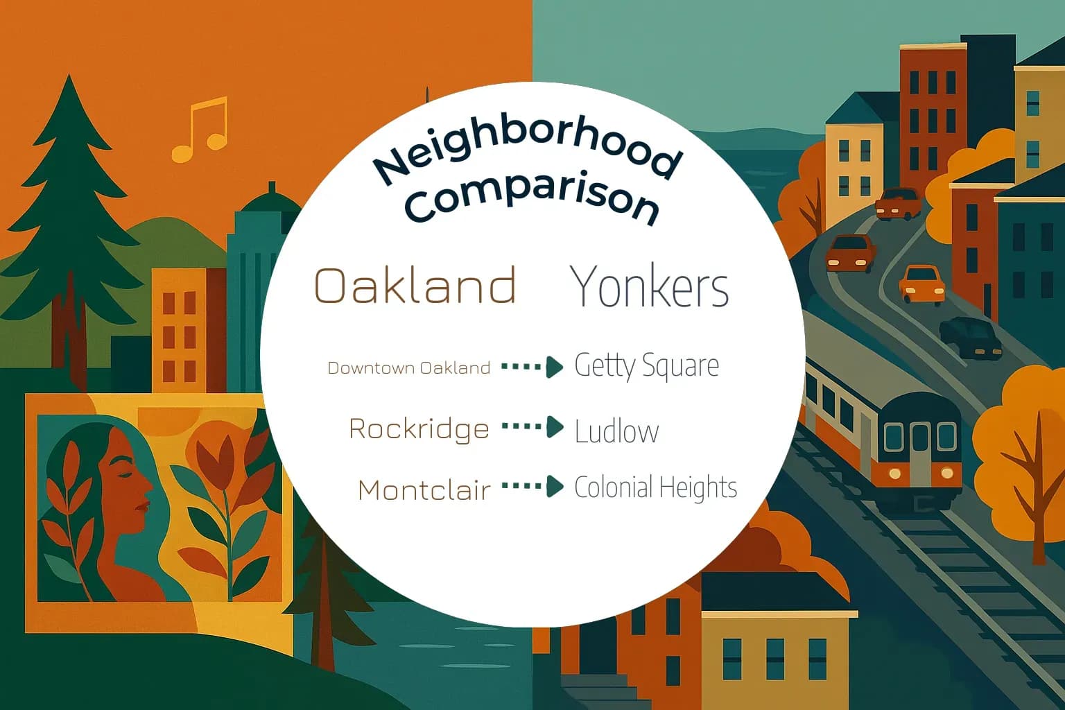 Oakland vs Yonkers Neighborhood Comparison