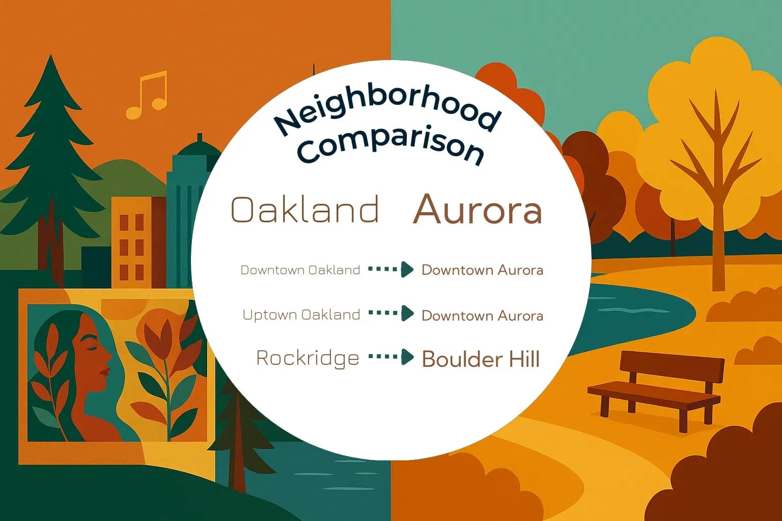 Oakland vs Aurora Neighborhood Comparison