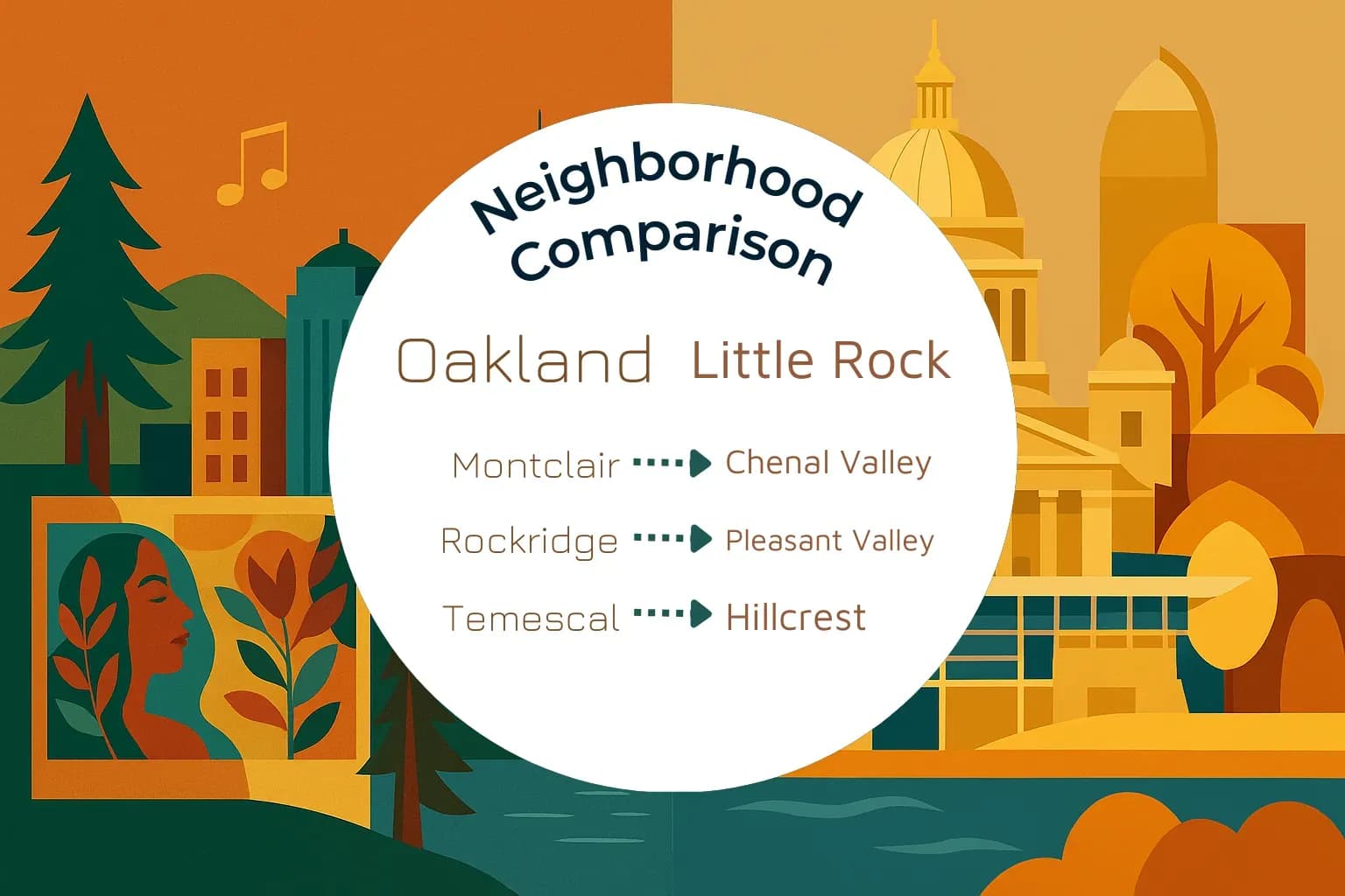 Oakland vs Little Rock Neighborhood Comparison