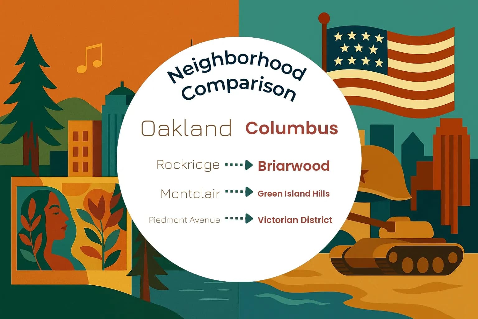 Oakland vs Columbus Neighborhood Comparison