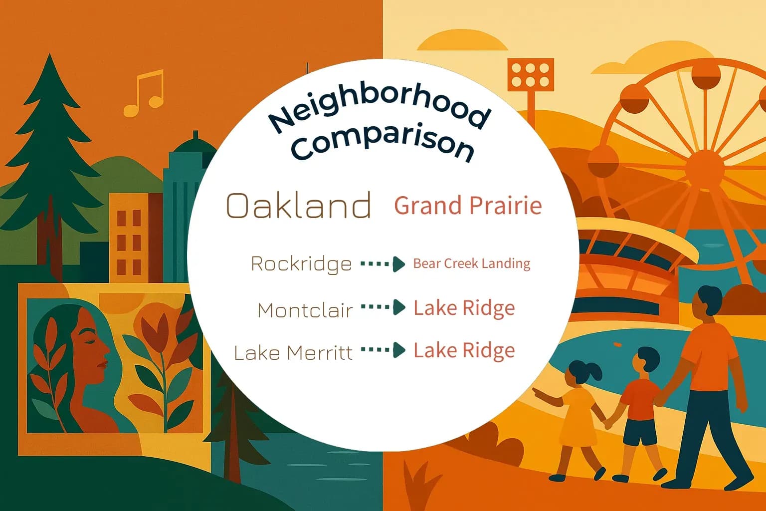 Oakland vs Grand Prairie Neighborhood Comparison