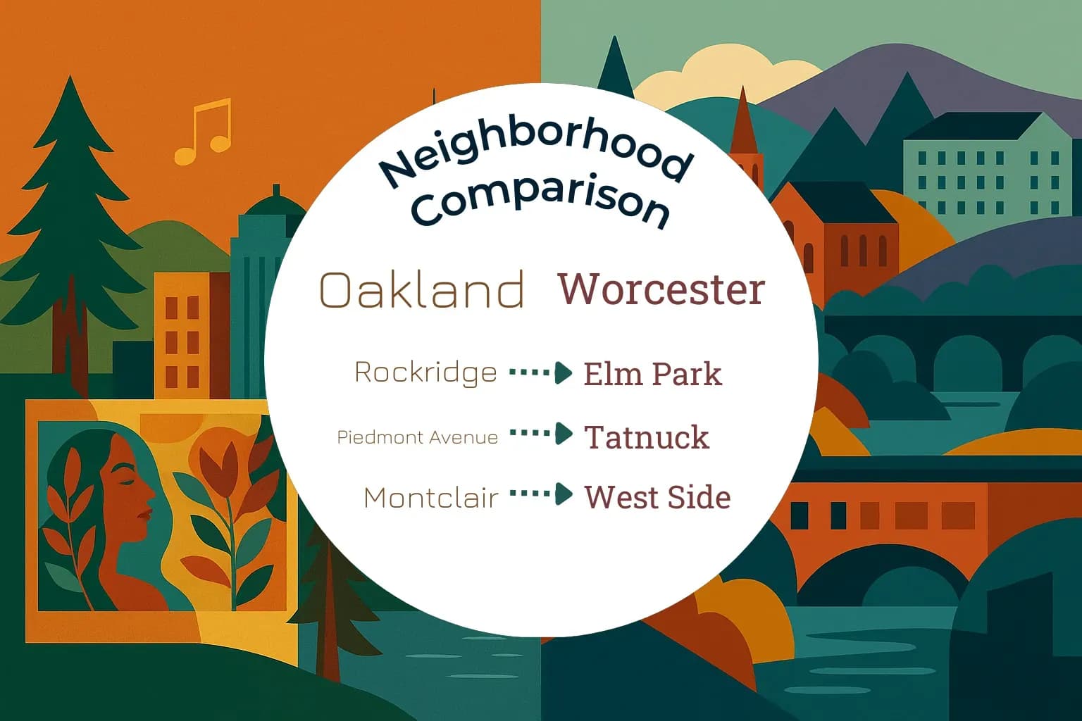 Oakland vs Worcester Neighborhood Comparison