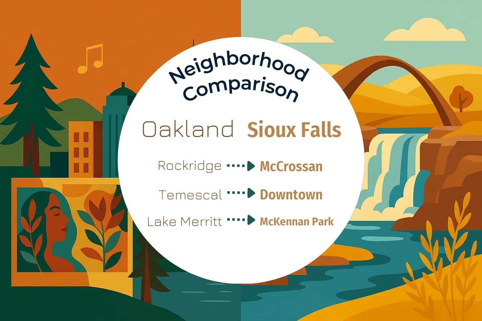 Oakland vs Sioux Falls Neighborhood Comparison