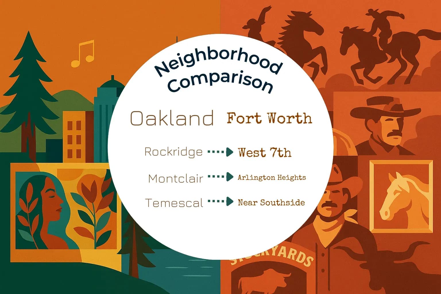 Oakland vs Fort Worth Neighborhood Comparison